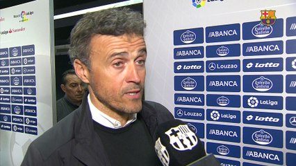 Luis Enrique: "Nos ha faltado fluidez en los metros finales"