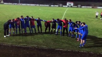 Le chant de la victoire en Coupe du midi pour notre équipe 1