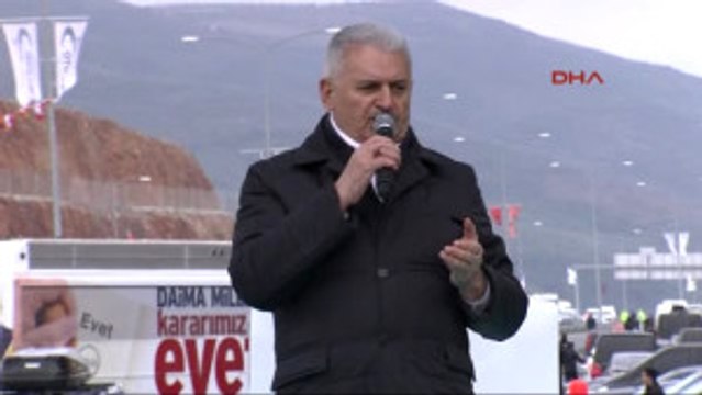 Bursa Başbakan Yıldırım Istanbul-Bursa-Izmir Otoyolu Gemlik-Bursa Kesimi Açılışı'nda Konuştu