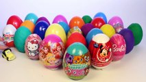 Huge Minnie Mouse Easter Eggs SURPRISE PeppaPig Disney Princess Kinder Choco HelloKitty Fu