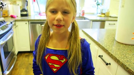 Little Heroes Supergirl vs Balloon Goblin Vampire Baby Roaches Real Life Fight SuperHeroKi