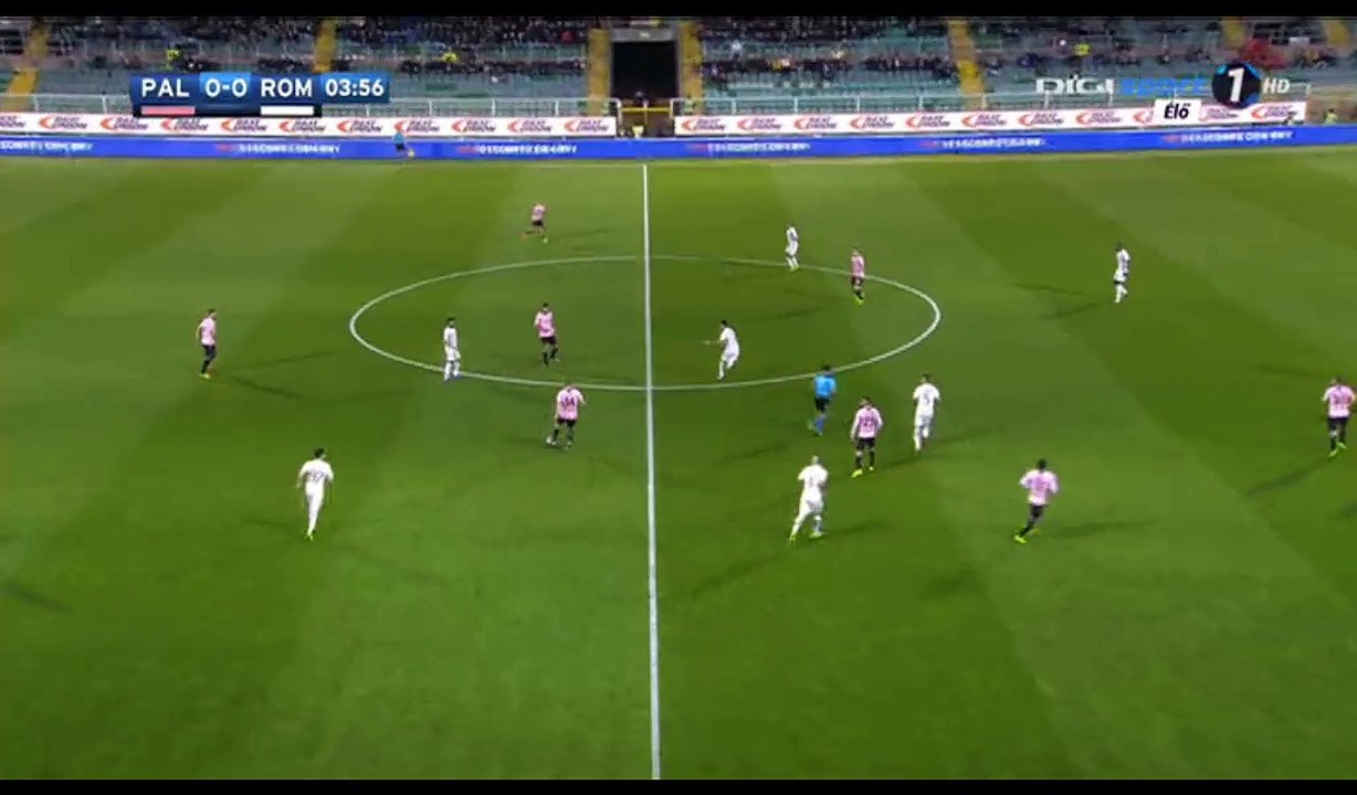 Ilija Nestorovski Goal Annulled HD - Palermo 1-0 AS Roma - 12.03.2017