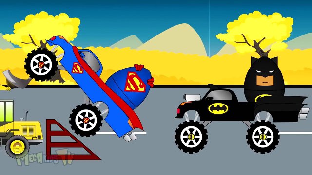 Бэтмен Дети для Дети монстр Новые функции сверхчеловек грузовая машина грузовики против 3D