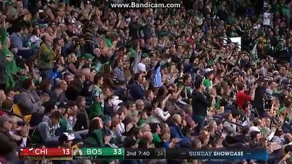 Jaylen Brown makes an amazing shot vs Chicago Bulls and gets a standin ovation