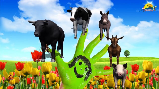 Животные Дети детский Семья палец для питомник рифма рифмы Песня видео | | 3d