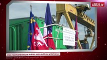Des marchandises par le train entre la Chine et la France
