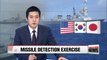 S. Korea, U.S. and Japan holding early missile detection exercise in East Sea