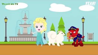 Spiderman & Elsa Cartoon episode 3 - SPIDERDOG and Princess Elsa