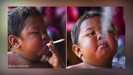 RECUERDAS EL NIÑO QUE FUMA 40 CIGARRILLOS AL DÍA MIRA QUÉ ASPECTO TIENE 8 AÑOS MÁS TARDE!