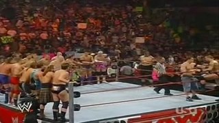 Randy Orton & John Cena vs 14 Man ( Handicap Match )