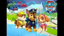 PJ MASKS - PAW PATROL Transformation I Catboy, Owlette and Gekko Turns to Skye, Rubble, Chase.