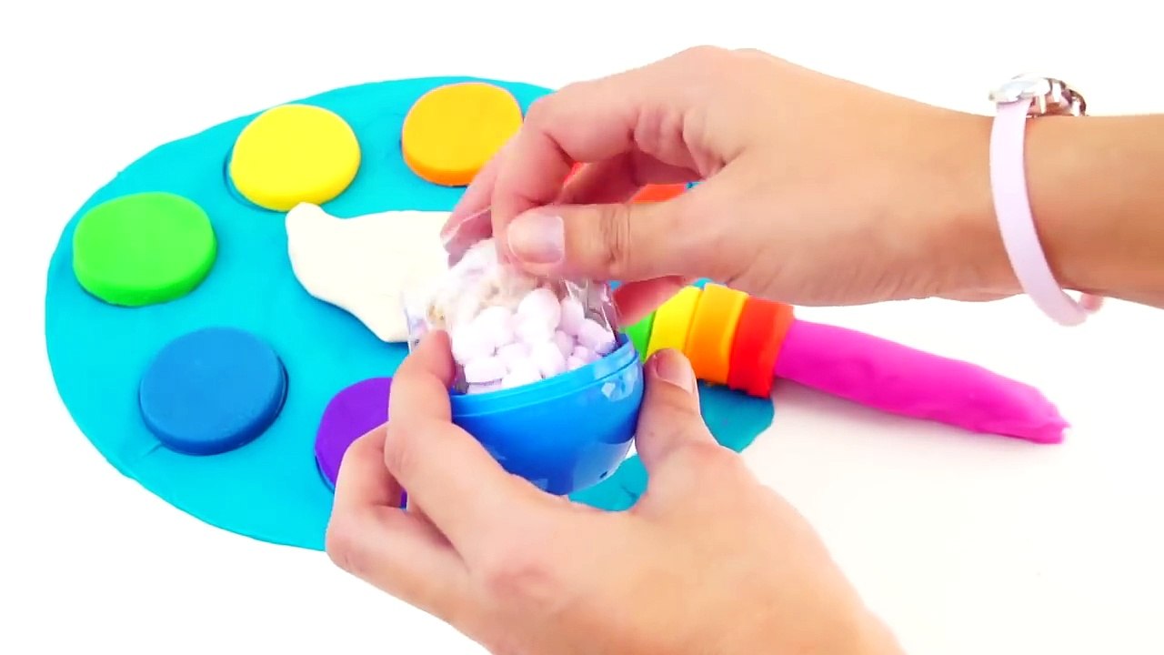 Узнайте цвета Радуга Картина палитра играть доч обучение песни для детей младшего возраста и Дети