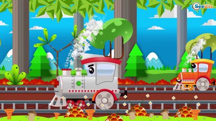 The Train and the Cement Mixer | Learn traffic signs | Cars & Trucks cartoon for children