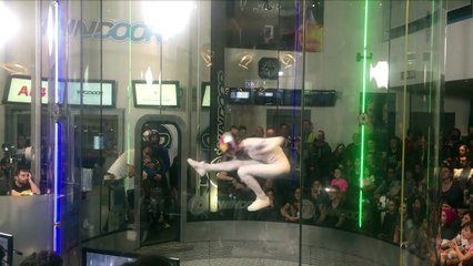 Young pioneers push boundaries of freestyle indoor skydiving