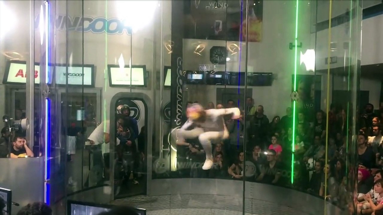 Pologne: la chute libre en soufflerie un sport en train d'éclore