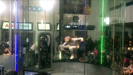 Pologne: la chute libre en soufflerie un sport en train d'éclore