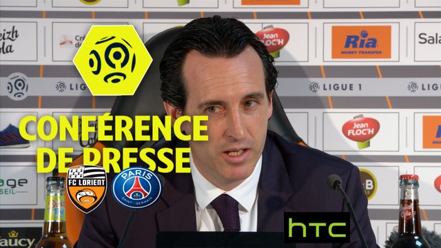 Conférence de presse FC Lorient - Paris Saint-Germain (1-2) : Bernard CASONI (FCL) - Unai EMERY (PARIS) Ligue 1 / 2016-17