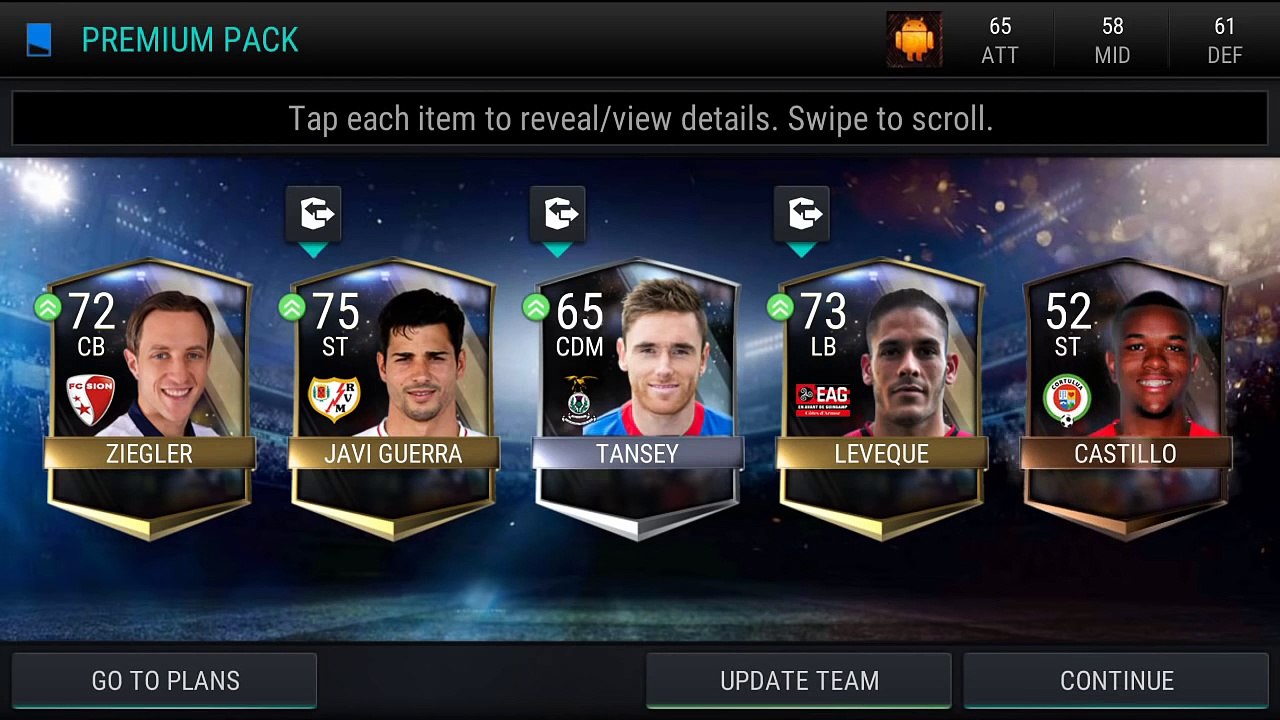 Андроид Игры ИОС Открытие пакет 17 все FIFA-Pro 1