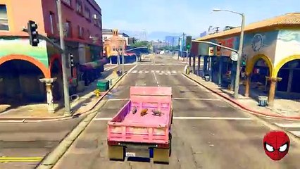 Policía de Spiderman Salva a Rayo McQueen en el Coche de la Policía de dibujos animados para Niños canciones infantiles