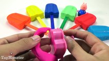 Learn Colors Play Doh Ice Cream Popsicle Mickey Mouse Peppa Pig Molds Fun & Creative for K