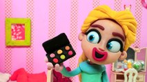 Elsa Beauty Channel * Make-up Tutorial FAIL Play Doh Frozen Stop Motion Movies