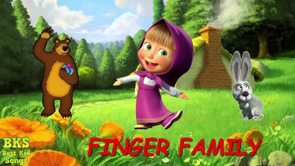 Masha and the Bear Finger Family Song Lollipop Nursery Rhymes for Children and Kids