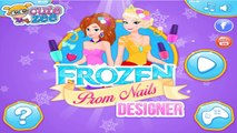 Frozen Prom Nails Designer ♥ Disney Princeş Elsa and Anna Nails Game