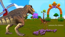 3D Dinosaurs Cartoon Animation Nursery Song | Johny Johny Yes Papa Kids Rhymes