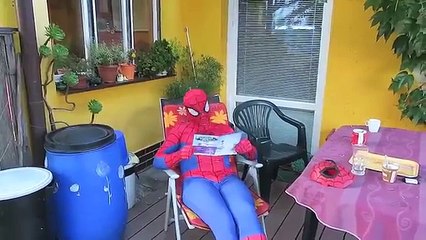 Angry Baby vs Spiderman SHARK ATTACK PRANK! w/ Maleficent Car Pink Spidergirl Anna! Superh