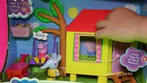 Spooky Night Sleepover at Fisher Price Peppa Pig Peppas Favorite Treehouse Playset