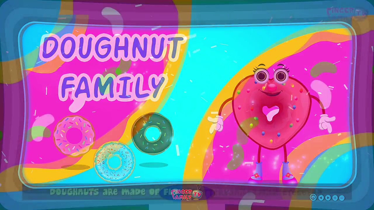 The Finger Family Doughnuts Family Nursery Rhyme | Donuts Finger Family Songs 3D