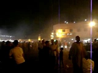 Ambiance de nuit à Marrakech