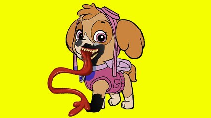 Coloring Book Paw Patrol Zombie - Coloring Pages For Kids Videos - Episode 2
