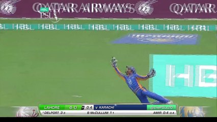 PSL 2017 Match 18- Karachi Kings vs Lahore Qalandars - Kumara Sangakkara Catch