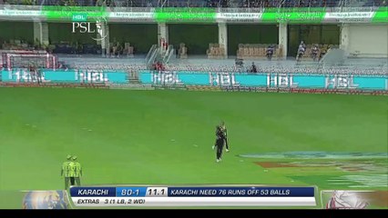 PSL 2017 Match 18- Karachi Kings vs Lahore Qalandars - Sunil Narine Bowling
