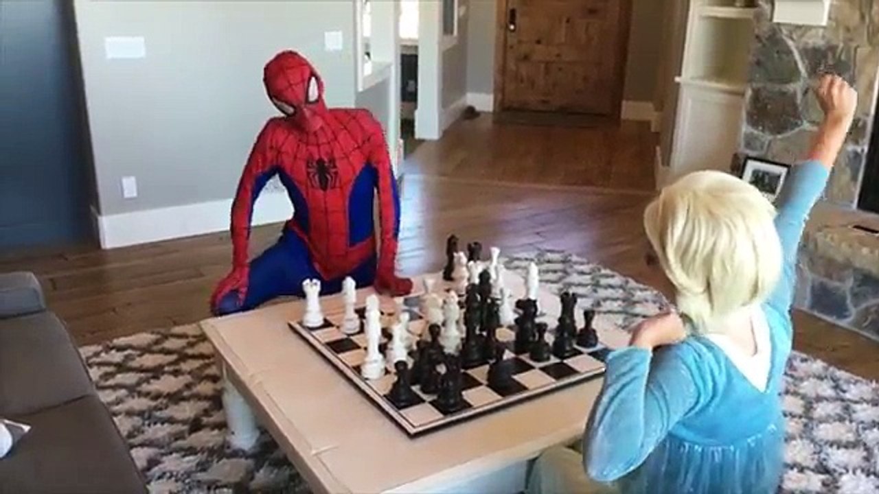 Frozen Elsa & Joker Fall in Love vs Fat Spiderman - Funny Superhero Movie in Real Life