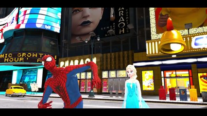 The Amazing SpiderMan & Elsa Snow Queen Frozen Lightning McQueen & Cars Hudson