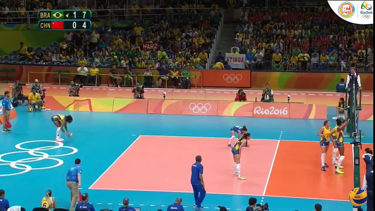 Brazil vs China  16 Aug 2016  Quarterfinals  Womens Volleyball Olympic Games  Rio 2016  This Is Volleyball Set 2