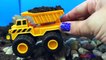 Mighty Machines on a Mission - Construction Vehicles Dump Trucks Excavators Bulldozer at jobsite