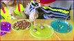 Конфеты вызов Семья весело дитя Орех солома челлендж трубочки орехи конфеты вызов
