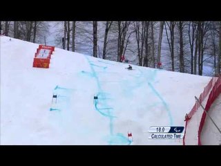 Enrique Plantey (1st run) | Men's giant slalom sitting | Alpine skiing | Sochi 2014 Paralympics