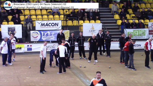 Premières parties, huitième étape du Trophée Super 16, Sport Boules, Mâcon 2017