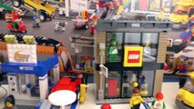 Lego City centre ville 60097 Unboxing – Voitures Garage Restaurants Magasins