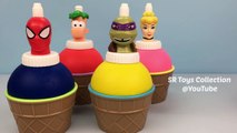 Play Doh Cupcakes Finger Family Nursery Rhymes Song Bottle Toppers Surprise Toys Peppa Thomas Tr