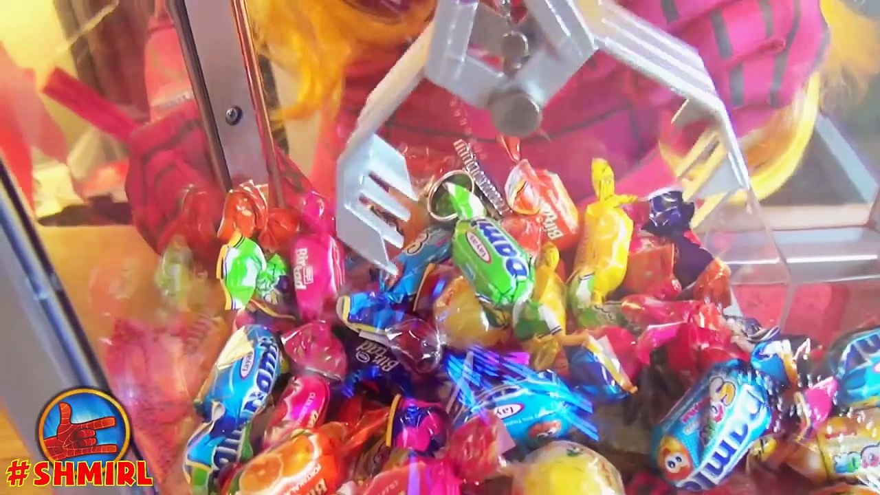 И Конфеты Эльза замороженные Веселая Получает волосы джокер розовый шалость Радуга Девушка-паук человек-паук су су су вес вес вес в