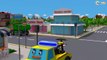 The Yellow Excavator in action - Construction Vehicles Cartoons for kids 3D - Cars & Trucks Stories