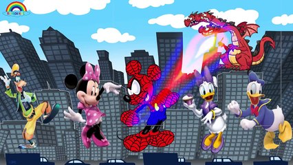 DOCTOR MICKEY MOUSE | Spooky Adventure Friends Hulk Spiderman ironman Finger Family Song