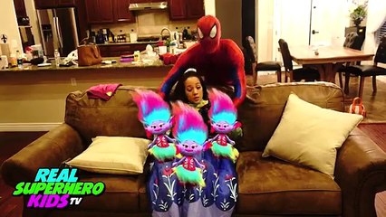 PREGNANT FROZEN ANNA VS SPIDERMAN DELIVERS QUINTUPLETS BABY TROLLS Poppy Branch Funny Supe