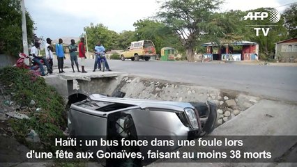 Un autobus fonce dans la foule en Haïti: 38 morts et 13 blessés