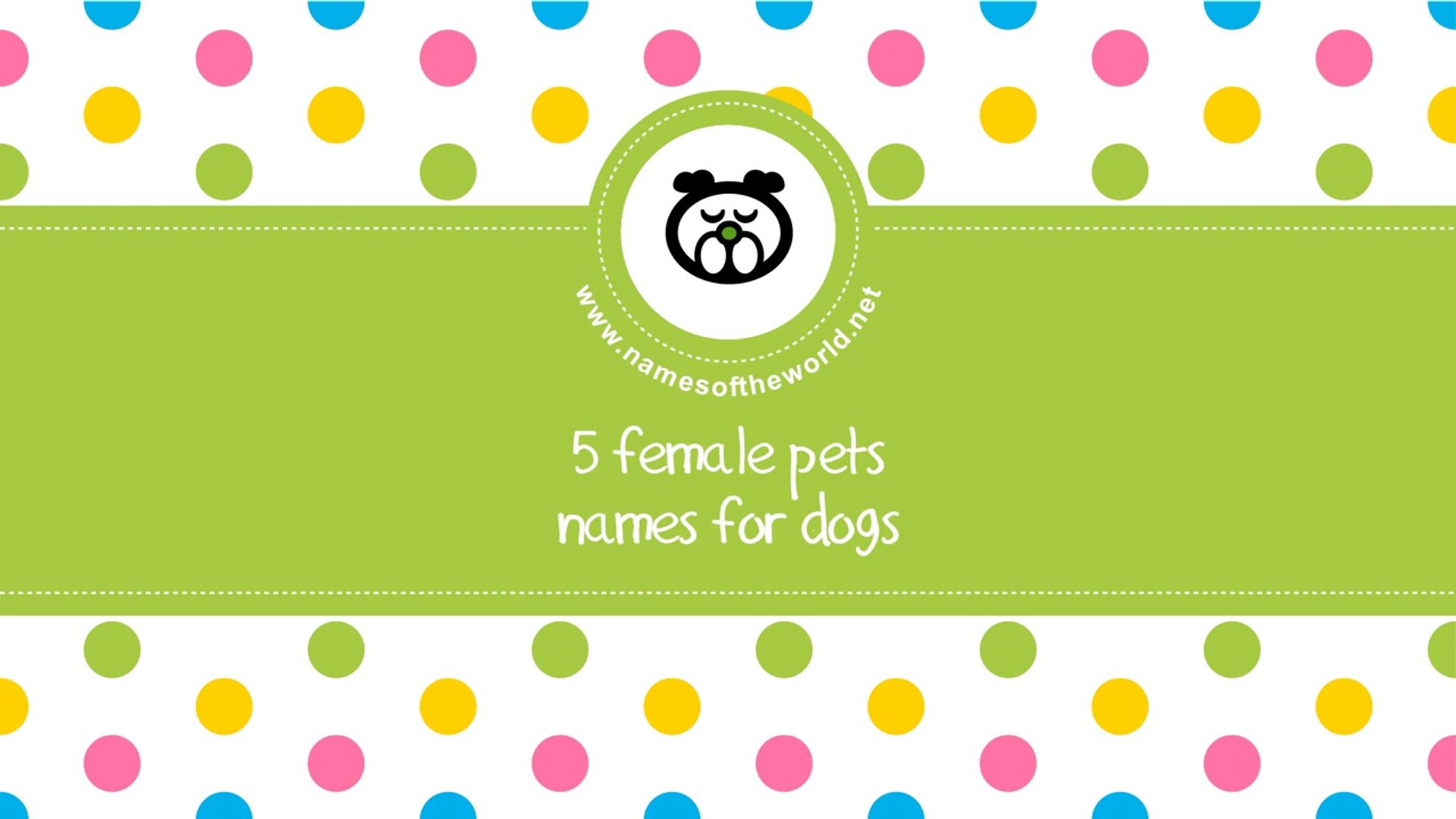 ⁣Female pet names for dogs - www.namesoftheworld.net